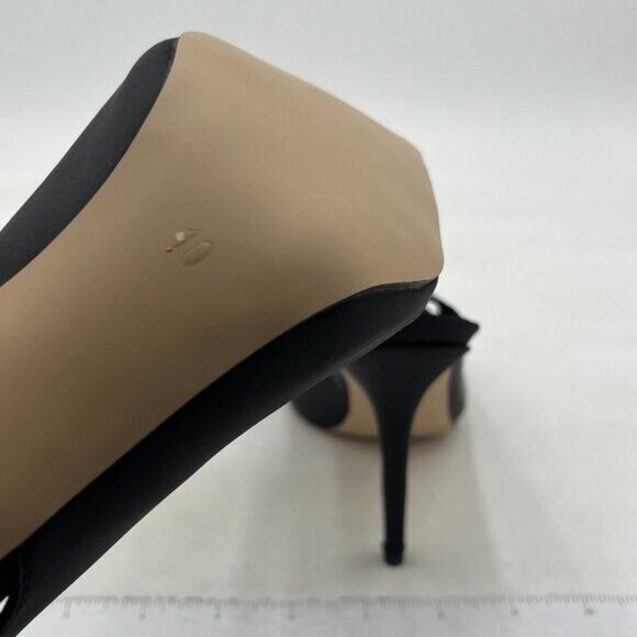 FSJ Black Strappy Ankle Strap Lace up Pointed Toe Stylish Stiletto Sandals - Picture 6 of 8